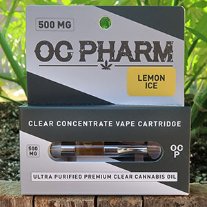 oc pharms lemon ice vape cartridge 500 miligrams