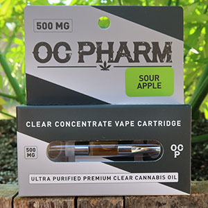 oc pharms sour apple vape cartridge 500mg